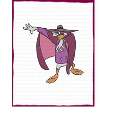 Darkwing Duck Fill Embroidery Design 5 - Instant Download