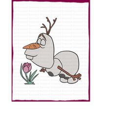 Olaf Frozen Filled Embroidery Design 5 - Instant Download