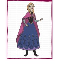Anna Wonder Frozen Filled Embroidery Design - Instant Download