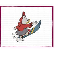 Huey Ducktales Fill Embroidery Design 9 - Instant Download