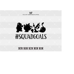 Princess Squad SVG, Squad Goals SVG, Squad svg, Hashtag Squad Goals SVG, Beauty Princess svg File for Silhouette Cricut