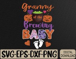 granny of the brewing halloween baby expecting new baby svg, eps, png, dxf, digital download