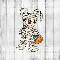 Mummy | Mickey | Halloween | SVG | PNG | Instant Download