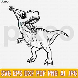 Dinosaur Birthday Boy Svg, T-rex Svg, T-rex Birthday Shirt, Birthday Saurus Svg, Boys T Rex Party Svg, Dinosaur Svg, T-r