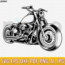 Motorcycle Svg, Motor Bke Svg, Motorcycle Clipart, Motorcycle Cricut, Motorcycle Cutfile, American Biker Svg, Bike Rider