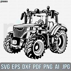 Farm Tractor Svg, Tractor Svg, Tractor Clipart, Farmer Svg, Tractor Cricut, Tractor Cut Files, Tractor Shirt Svg, Farm L