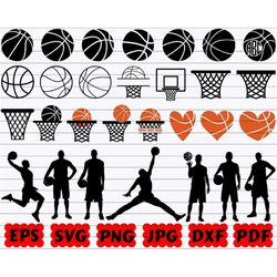 basketball silhouette | sport silhouette | basketball ball svg | basketball player svg | basketball goal svg | basketbal