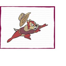Chip And Dale Fill Embroidery Design 50 - Instant Download