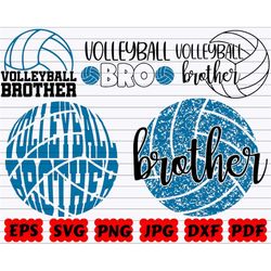 Volleyball Brother SVG | Volleyball Bro SVG | Volleyball Family SVG | Brother Svg | Volleyball Brother Cut File | Volley