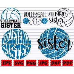 volleyball sister svg | volleyball sis svg | volleyball family svg | sister svg | volleyball sister cut file | volleybal