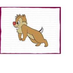 Chip And Dale Fill Embroidery Design 36 - Instant Download
