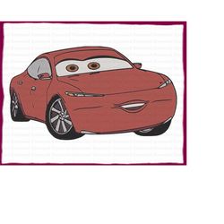 Cars Filled Embroidery Design 6 - Instant Download