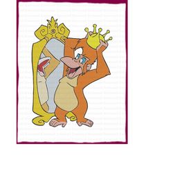 King Louie Jungle Cubs Fill Embroidery Design 2 - Instant Download