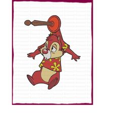 Chip And Dale Fill Embroidery Design 56 - Instant Download