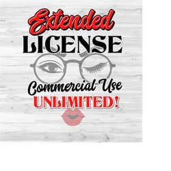 Extended License Commercial Use - Unlimited usage, one time Payment for only 19.99 USD