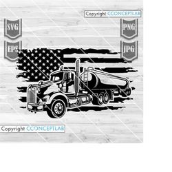 US Tanker Truck || Svg File || US Truck Svg || US Tank Truck Svg || Tank Truck Cut Files || Truck Svg || Tank Truck Clip