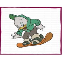 Louie Ducktales Fill Embroidery Design 7 - Instant Download