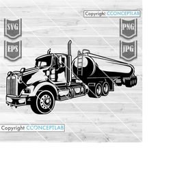 Tanker Truck Clipart || Svg File || Tank Truck Svg || Truck Svg || Truck Png || Truck Cut Files || Big Truck || Tank Tru