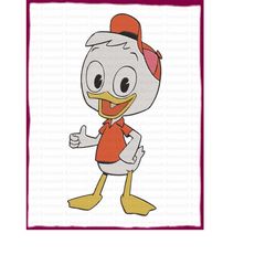 Huey Ducktales Fill Embroidery Design 5 - Instant Download