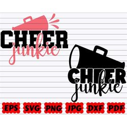 Cheer Junkie SVG | Junkie SVG | Cheer Junkie Cut File | Cheer Design SVG | Cheer Cut File | Cheer Quote Svg | Cheer Sayi