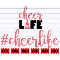 Cheer Life SVG | Life SVG | Sport Life SVG | Cheer Life Cut File | Cheer Life Quote Svg | Cheer Life Saying Svg | Cheer