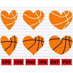 basketball heart svg | heart svg | sport heart svg | basketball heart cut files | basketball heart clipart | sport cut f