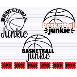 basketball junkie svg | junkie svg | basketball junkie cut file | basketball design svg | basketball cut file | basketba