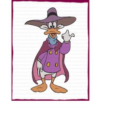 Darkwing Duck Fill Embroidery Design 7 - Instant Download