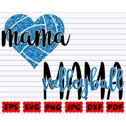 mama volleyball svg | mama svg | mama volleyball cut file | volleyball clipart | volleyball design svg | mama heart svg