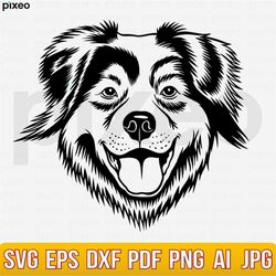 Australian Shepherd Svg, Aussie Svg, Aussie Clipart, Dog Svg, Dog Lover Svg, Australian Shepherd Cricut, Aussie Cut File