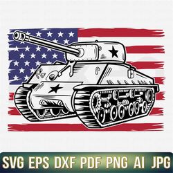 Us Tank Svg, Tank Svg, Tank Clipart, Military Tank Svg, Us Army Svg, Us Soldier Svg, Army Tank Svg, War Vehicle Svg, Mil