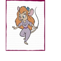 Gadget Hackwrench Chip And Dale Fill Embroidery Design 9 - Instant Download