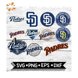 San Diego Padres Svg, Slipart Svg, MLB, Baseball, Cricut File, Svg