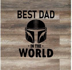 Best Dad In The World, SVG PDF PNG EPs Instant Digital Download Clipart Vector Outline Stencil