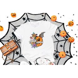 Sorta Sweet Sorta Spooky Shirt, Spooky Shirt, Halloween Pumpkin Shirt, Halloween Floral Shirt, Halloween Vibes Shirt, Ha