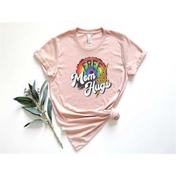 Free Mom Hugs Shirt, Pride Mom Shirt, Pride Shirt, LGBTQ Shirt, Leopard Pride Shirt, Gay Shirt, Lesbian Shirt, Proud Mom