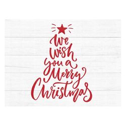 Christmas Svg, Christmas Tree Svg, Christmas Clipart, Christmas Tree Png, Christmas Digital,Cricut,Silhouette,Dxf, Merry