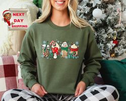 Christmas Coffee Sweatshirt, Christmas Sweatshirt, Cute Christmas Shirt, Snowman Sweater, Holiday Gift for Coffee Lover,