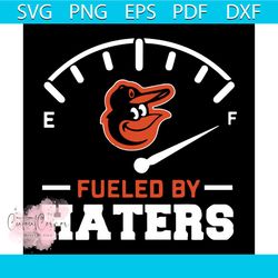 Fueled By Haters Baltimore Svg, Baltimore Orioles Digital download