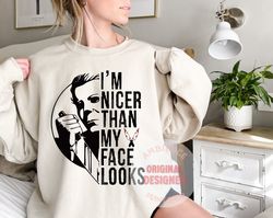 Michael Myers I'm Nicer Than My Face Looks Svg, Horror Movie Svg, Michael Myers svg, Horror Characters Svg, Horror Hallo
