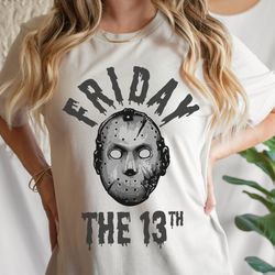 Friday The 13 TH PNG, Jason Vorhees, Horror Ghost mask halloween PNG, Horror Shirt, Halloween Shirt