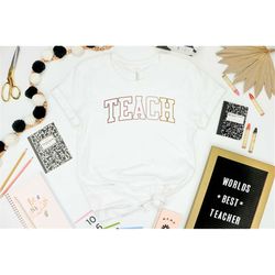 Teach Shirt, Teach Love Inspire Care Shirt, Teacher Heart Shirt, Teaching Shirt, Teacher Life Shirt, Teacher Day Shirt,