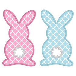 easter bunny applique design, machine embroidery, bunny embroidery, easter applique, 3 sizes, digital download, 4x4, 5x7