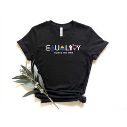 Equality Hurts No One Shirt, Pride Shirt, LGBTQ Shirt, Gay Shirt, Pride Month Shirt, Lesbian Shirt, LGBTQ Pride Shirt, G
