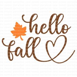 Hello Fall SVG, Fall Door Sign SVG, Halloween SVG, Digital Download, Cut File, Sublimation, Clip Art (individual svgdxfp