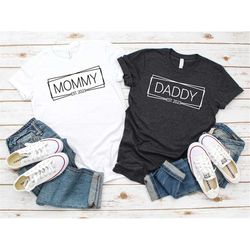 Mommy Est. 2023 Shirt, Daddy Est. 2023 Shirt, Dad Shirt, Mom Shirt, Father's day Shirt, Mother's Day Shirt, New Parents