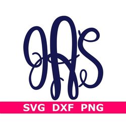 Monogram SVGDXFPNG, Fancy Monogram Alphabet, School Monogram, Digital Download, Cut Files, Sublimation (78 individual sv