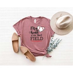 My heart is on field Shirt, Boy and girl mom shirt, Mothers Day Shirt, Mothers Day Gift, Mama Gift, Mama Shirt, Mommy Sh