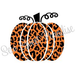 Pumpkin SVG, Halloween SVG, Cheetah Pumpkin SVG, Digital Download, Cut File, Sublimation, Clip Art (individual svgdxfpng
