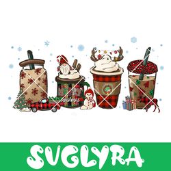 Gnome Christmas Coffe Png, Christmas Lattee Png, Merry Christmas Png, Buffalo Plaid Png, Hand Drawn Files